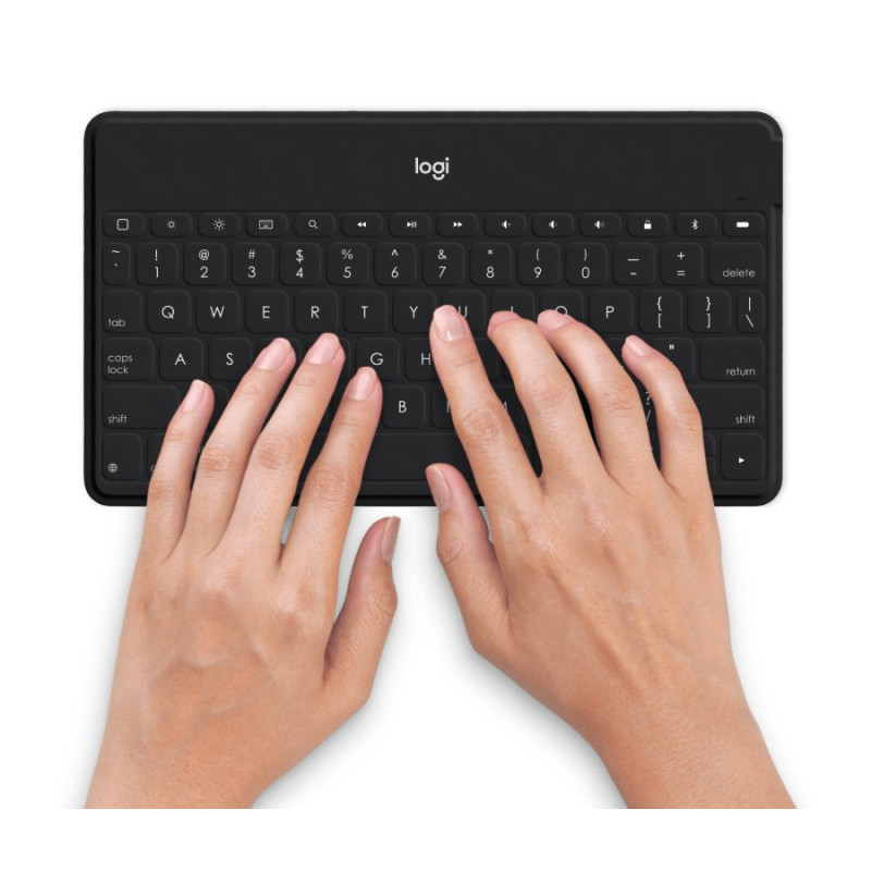 Logitech KEYS TO GO/Bezdrôtová Bluetooth/UK layout/Čierna
