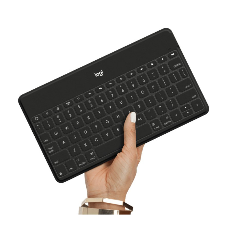 Logitech KEYS TO GO/Bezdrôtová Bluetooth/UK layout/Čierna