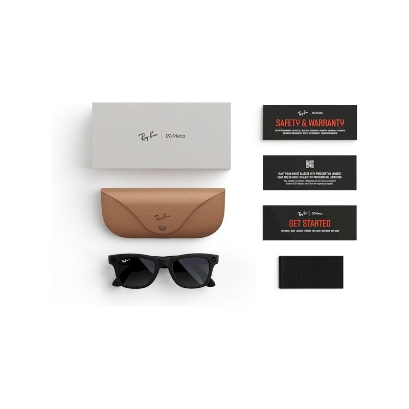GOOGLE - Meta Ray-Ban Gen2 Wayfarer, Matte Black, Graphite (Large)
