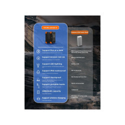 Outdoorová powerbanka Viking SKADI III/Output:DC,1xUSB-C,2xUSB-A/Wireless charge 15W max/30000mAh