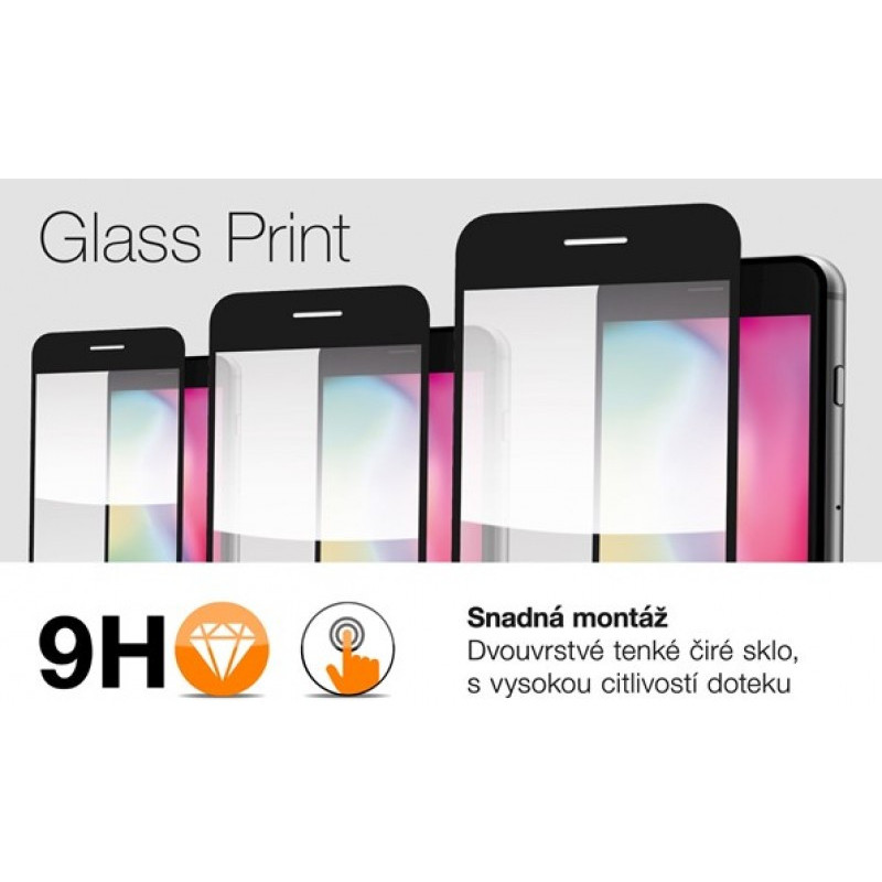 Aligator ochranné tvrzené sklo GLASS PRINT, Samsung Galaxy A14 4G/5G, čierna, celoplošné lepenie