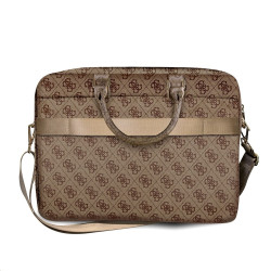 NONAME - Guess PU 4G Metal Logo Taška na Notebook 15/16'' Brown