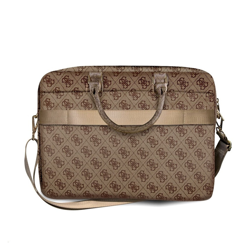NONAME - Guess PU 4G Metal Logo Taška na Notebook 15/16'' Brown