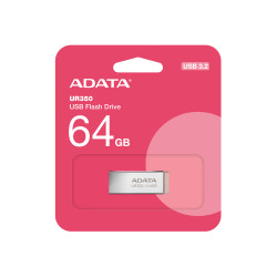 ADATA UR350/64GB/USB 3.2/USB-A/hnedá
