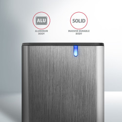 AXAGON EEM2-SG2, USB-C 3.2 Gen 2 - M.2 NVMe & SATA SSD kovový RAW box, bezšróbkový, striebra
