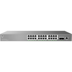 Grandstream GWN7803PL Pre L2++ Managed switch, 24x 1Gb RJ45, PoE+, SFP+, DHCP, CLI, VLAN