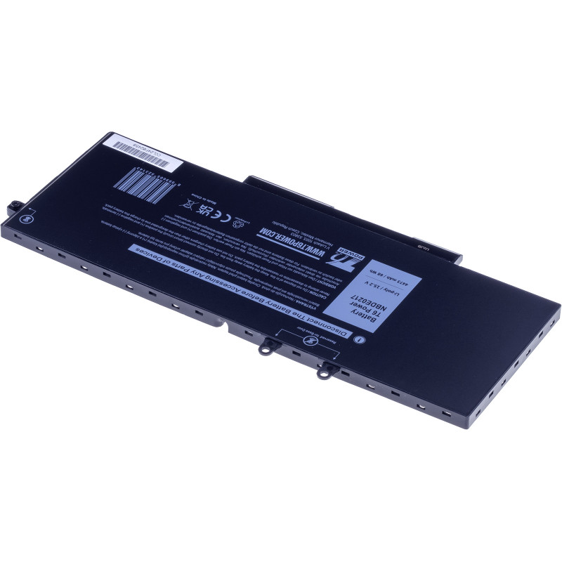 Batérie T6 Power pre Dell Latitude 5401, 5410, 5501, 5510, Precision 3550, 4470mAh, 68Wh, 4cell