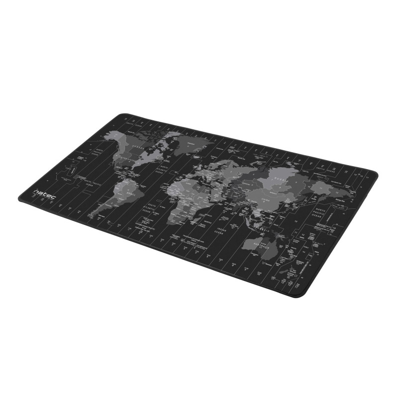 Maxi podložka pod myš Natec Time Zone Map, 40x80cm