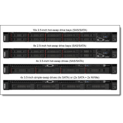 LENOVO - SR250 V3 Rack/6353P/16GB/8Bay/SW RAID/800W