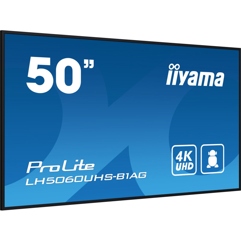 50'' iiyama LH5060UHS-B1AG: IPS, 4K UHD, 24/7, Android