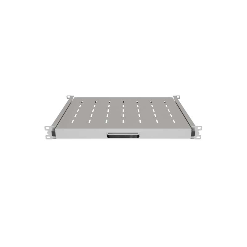 LANBERG POSUVNÁ POLICA PRO 19'' RACKOVÉ SKRINE 350MM ŠEDÁ (1U/445X350MM, NOSNOSŤ DO 35KG, 4PO