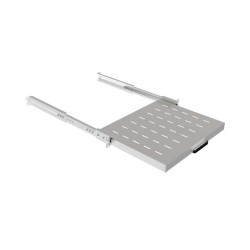 LANBERG POSUVNÁ POLICA PRO 19'' RACKOVÉ SKRINE 350MM ŠEDÁ (1U/445X350MM, NOSNOSŤ DO 35KG, 4PO