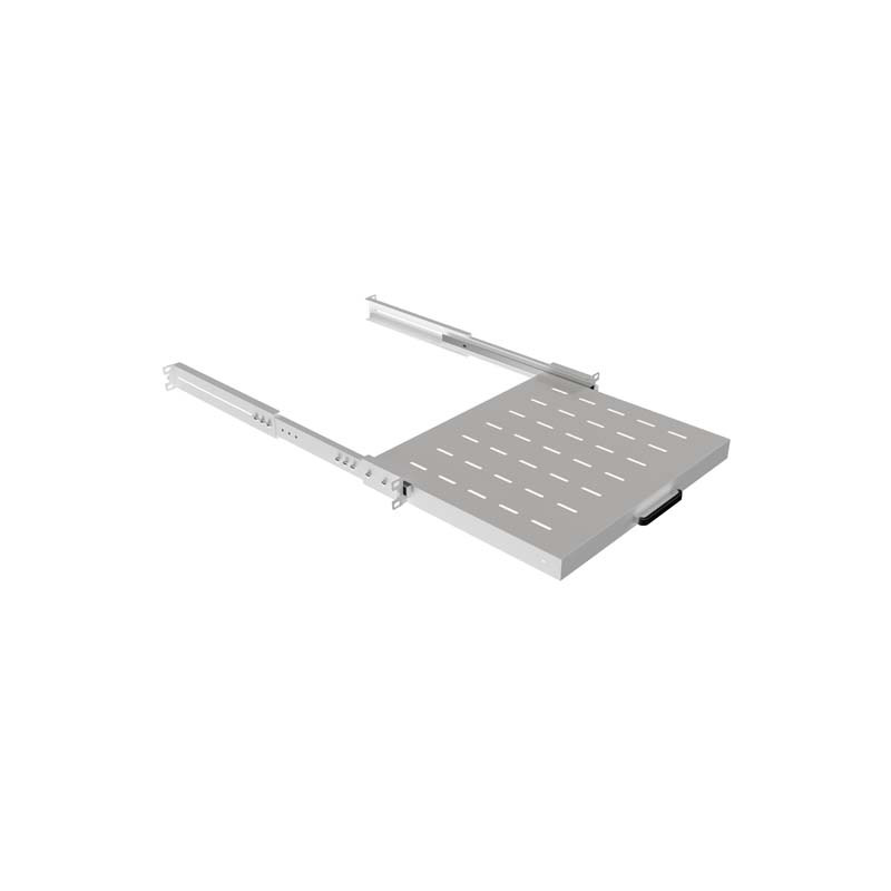 LANBERG POSUVNÁ POLICA PRO 19'' RACKOVÉ SKRINE 350MM ŠEDÁ (1U/445X350MM, NOSNOSŤ DO 35KG, 4PO