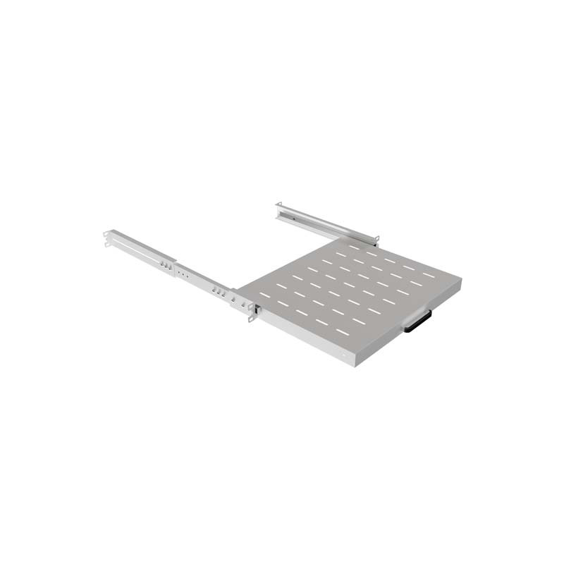 LANBERG POSUVNÁ POLICA PRO 19'' RACKOVÉ SKRINE 350MM ŠEDÁ (1U/445X350MM, NOSNOSŤ DO 35KG, 4PO