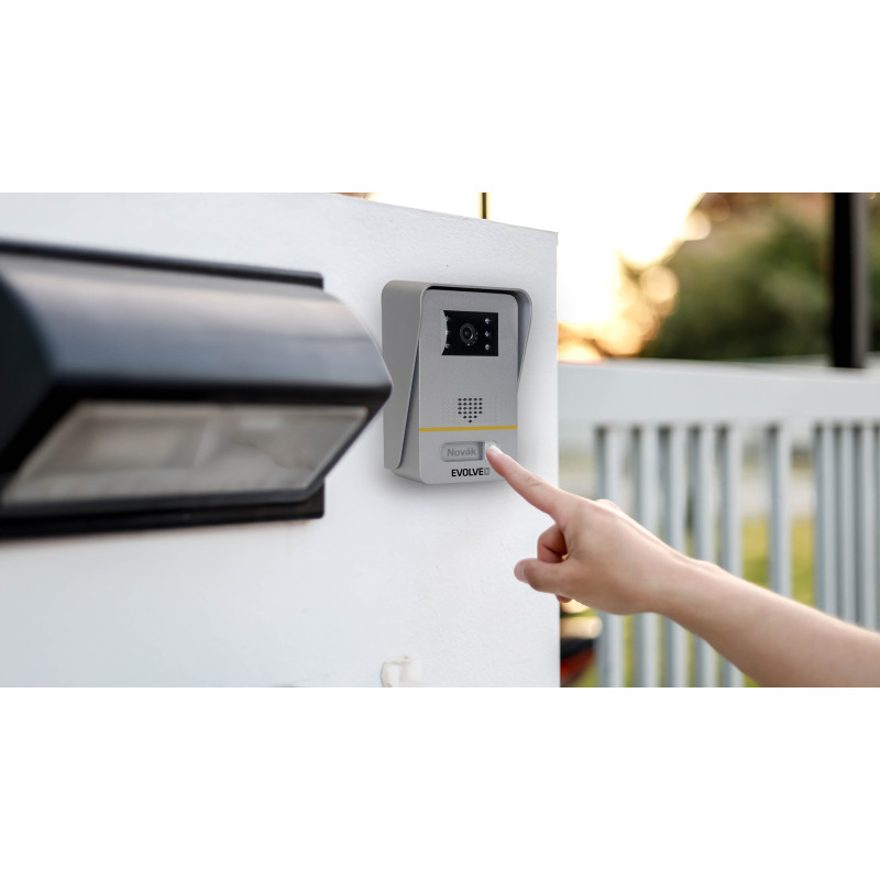 EVOLVEO DoorPhone AP1-2 drôtový videotelefón s aplikáciou, čierny