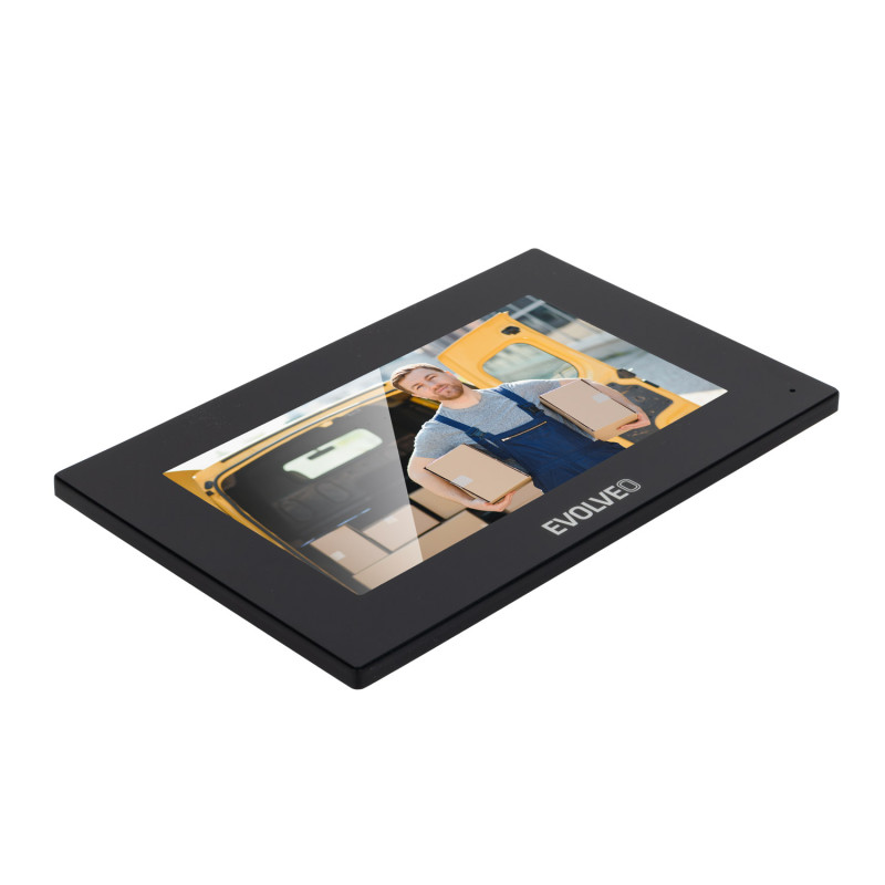EVOLVEO DoorPhone AP1-2 drôtový videotelefón s aplikáciou, čierny