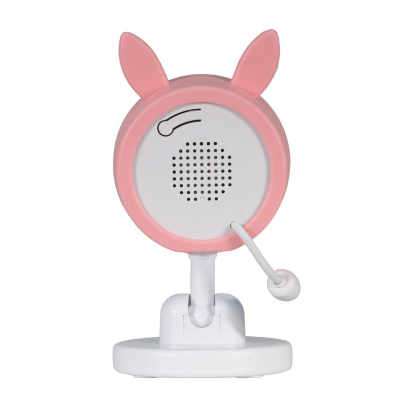 EVOLVEO Baby Monitor N35, detská pestúnka s kamerou, VOX, teplomer, nočné videnie, RGB svetlo, Ružová
