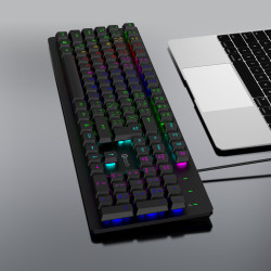 Herná klávesnica C-TECH Riven (GKB-16), RGB, USB