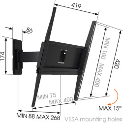 VOGELS - MA3030 univerzálne rameno Vogel's pre TV 32-65''