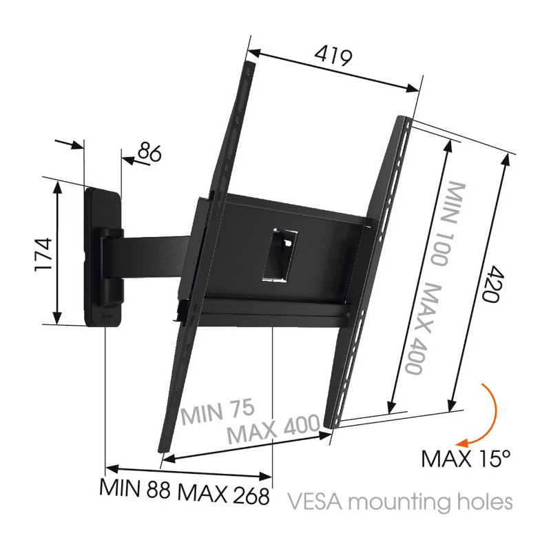 VOGELS - MA3030 univerzálne rameno Vogel's pre TV 32-65''