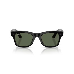 GOOGLE - Meta Ray-Ban Gen2 Wayfarer, Black, G15 Green (Large)