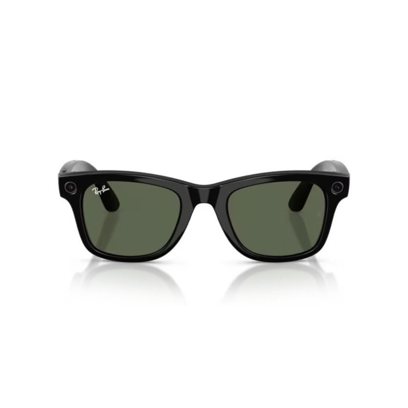 GOOGLE - Meta Ray-Ban Gen2 Wayfarer, Black, G15 Green (Large)