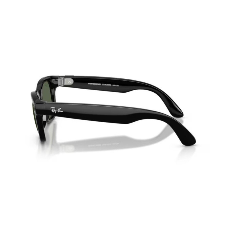 GOOGLE - Meta Ray-Ban Gen2 Wayfarer, Black, G15 Green (Large)