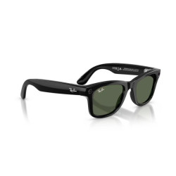 GOOGLE - Meta Ray-Ban Gen2 Wayfarer, Black, G15 Green (Large)