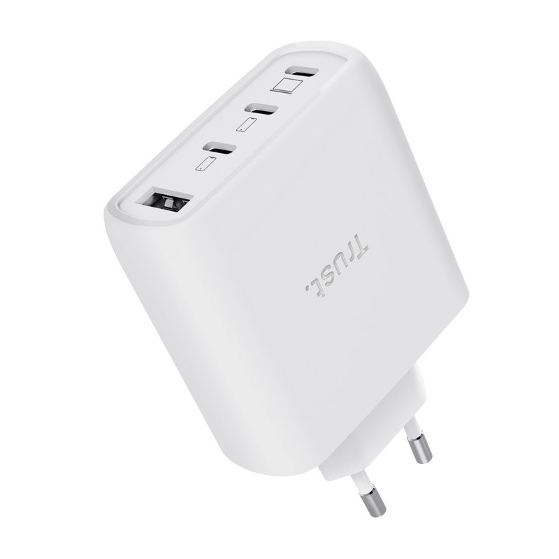 TRUST MAXO 65W 4P GAN CHARGER WHT