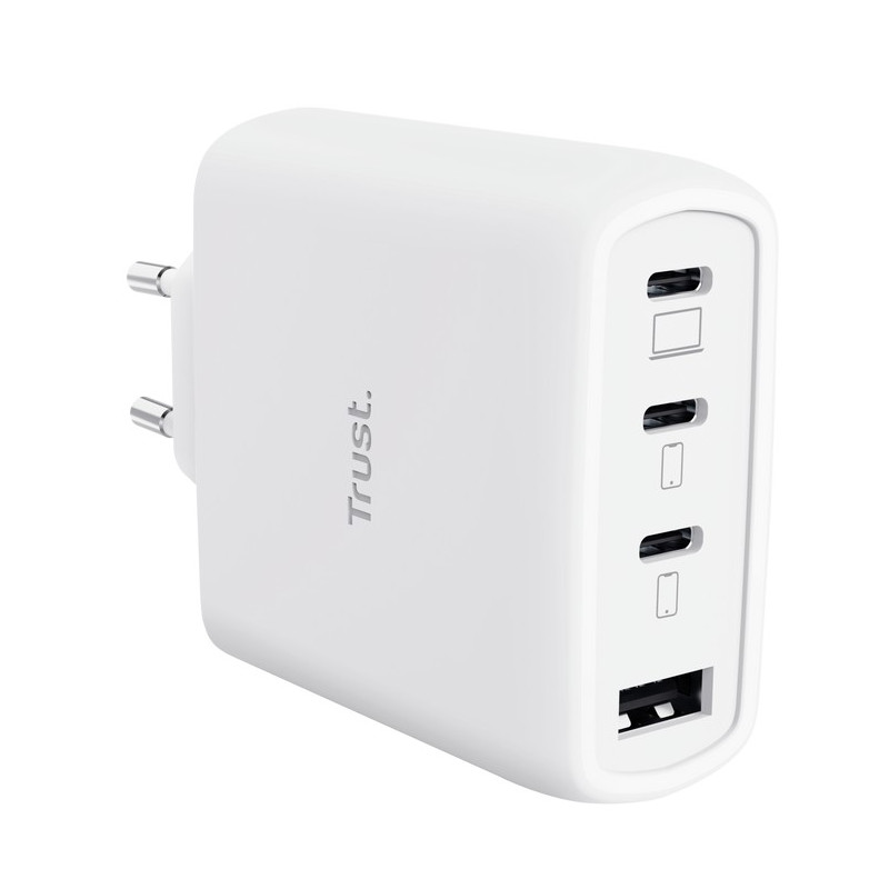 TRUST MAXO 65W 4P GAN CHARGER WHT