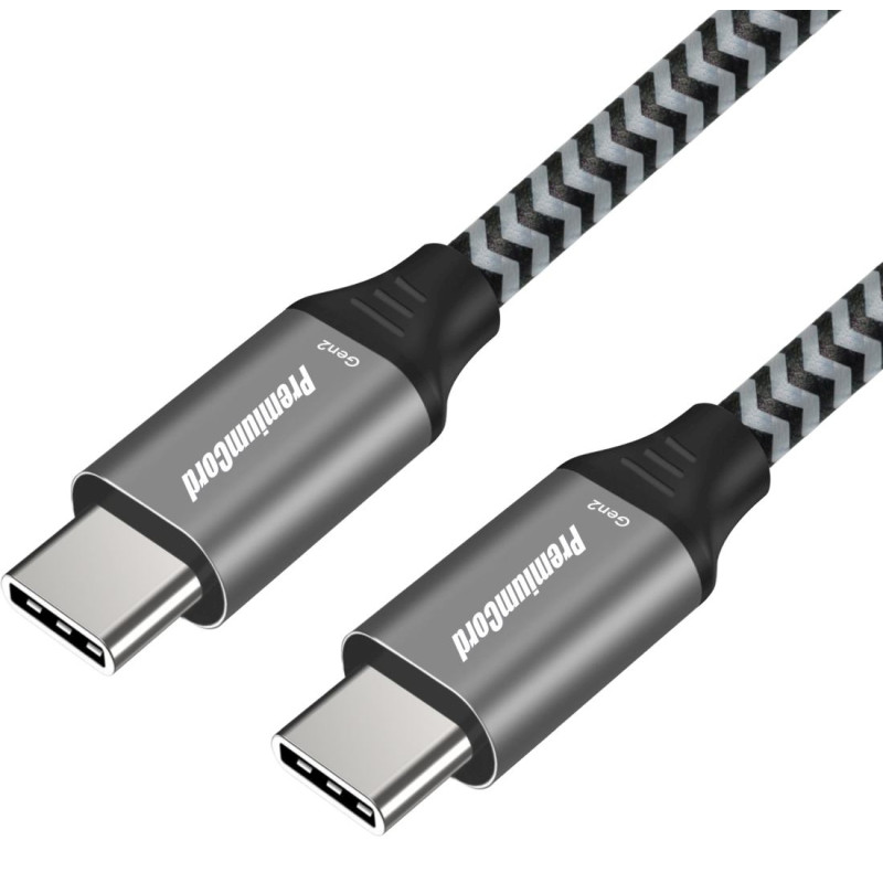 PremiumCord USB-C 3.2 gen2, opletenie 100W, 1,5m