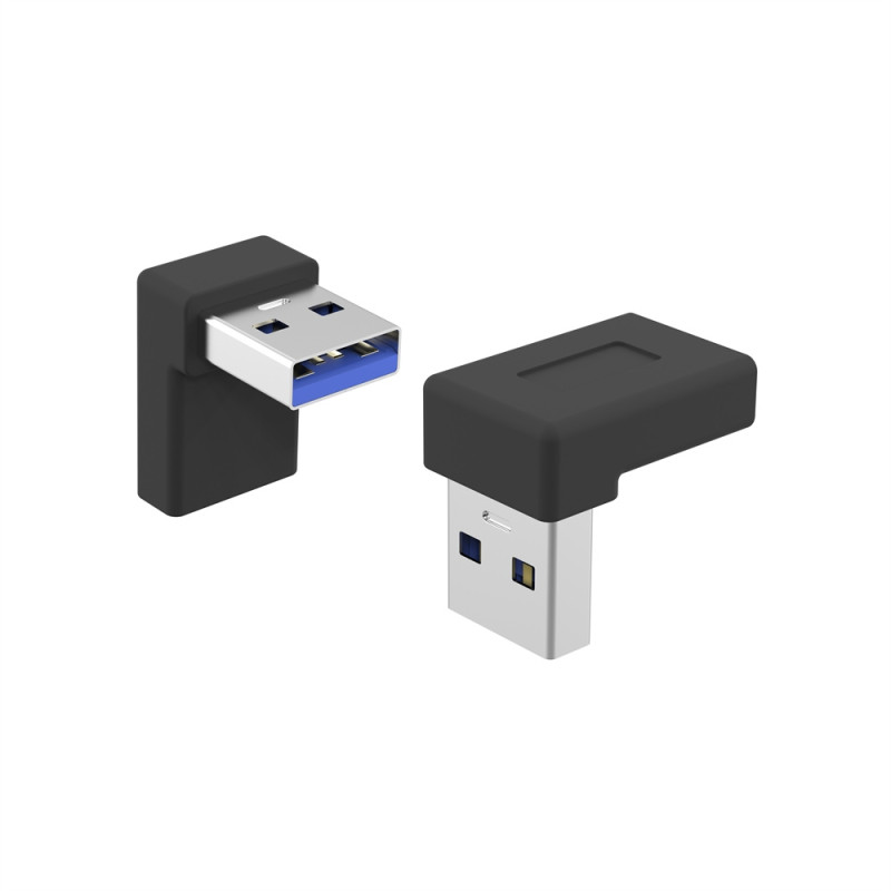 PremiumCord redukcia USB-C - USB 3.0 Male, zahnutá2