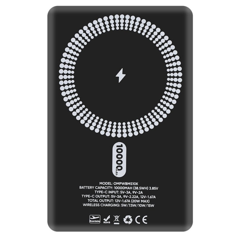 OBAL:ME - OBAL: ME MagNetix Powerbanka 10000mAh Black