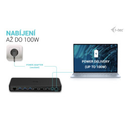i-tec USB-C Triple 4K Display Docking Station Gen2 Pro, PD 100W