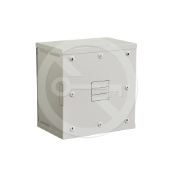 SOLARIX - Rozvádzač nástenný SENSA 12U 400mm, dvere plech, RAL 7035, SENSA-12U-64-11-G
