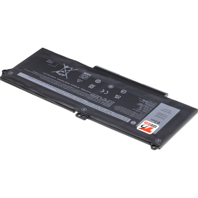 Batérie T6 Power pre Dell Latitude 5420, 5520, Precision 3560, 4100mAh, 63Wh, 4cell, Li-pol