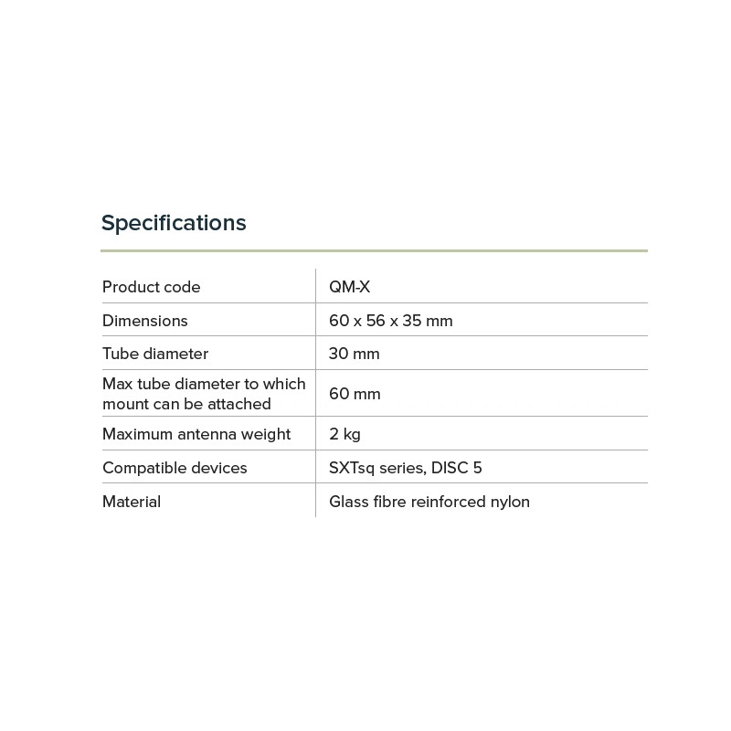 Mikrotik QM-X Držiak na stožiar quickMOUNT-X pre jednotky SXTsq