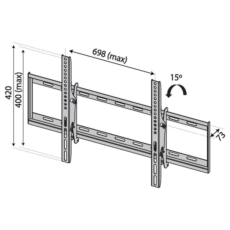TB TOUCH - TB TV wall mount TB-751 až 80'', 35kg max VESA 600x400