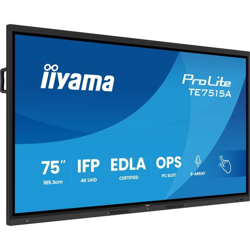 75'' iiyama TE7515A-B2AG: VA, 4K, EDLÁ, NFC