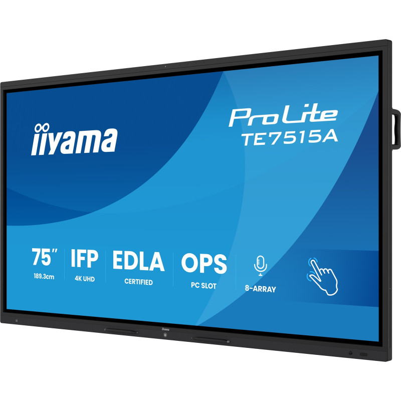 75'' iiyama TE7515A-B2AG: VA, 4K, EDLÁ, NFC