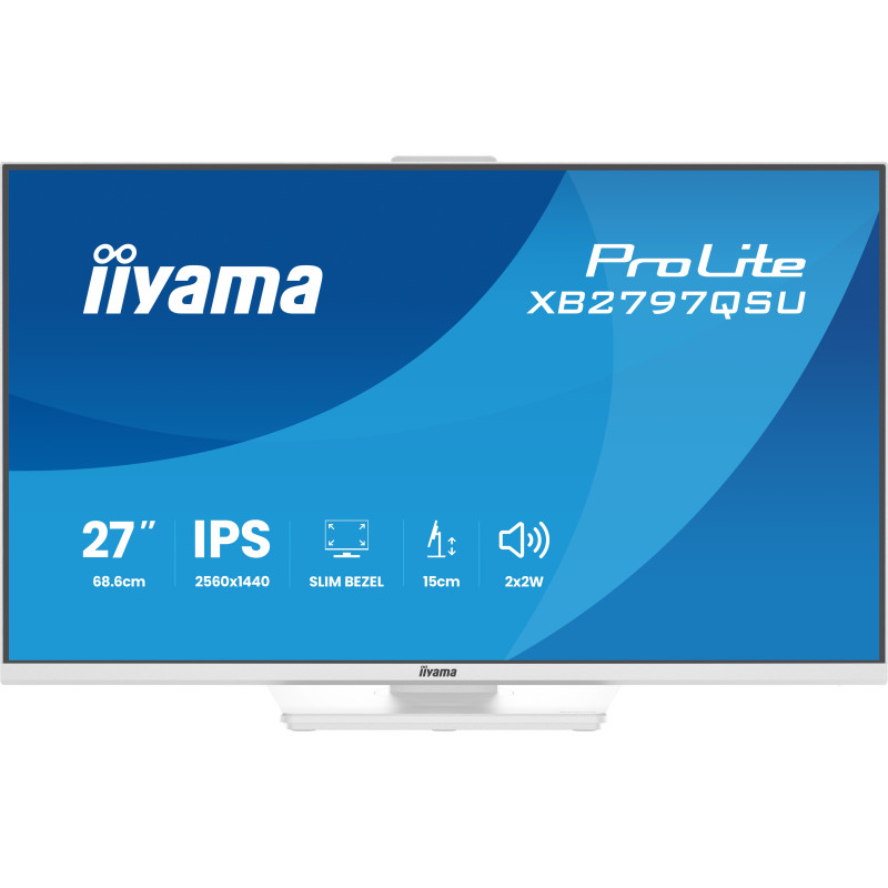 iiyama ProLite/XB2797QSU-W1/27''/IPS/QHD/75Hz/1ms/Biela/5R