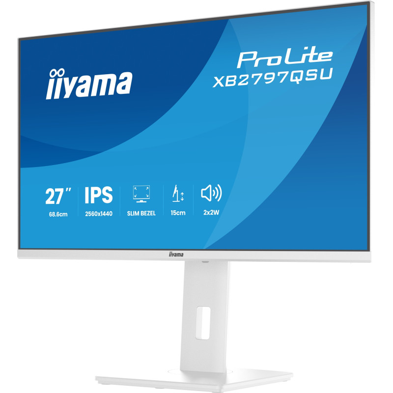 iiyama ProLite/XB2797QSU-W1/27''/IPS/QHD/75Hz/1ms/Biela/5R