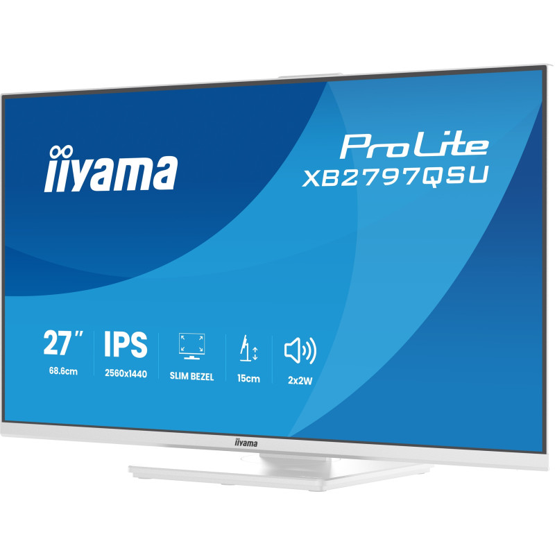 iiyama ProLite/XB2797QSU-W1/27''/IPS/QHD/75Hz/1ms/Biela/5R