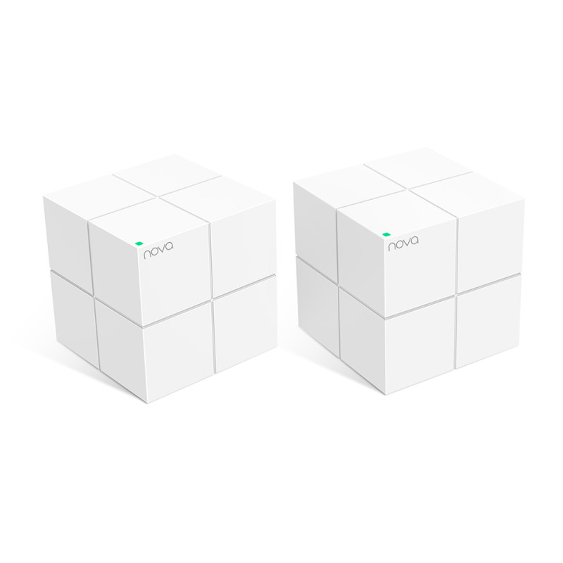 Tenda Nova MW6 (2-balenie) WiFi AC1200 Mesh gigabitový systém, MU-MIMO, 4x GLAN/GWAN, aplikácie SMART CZ