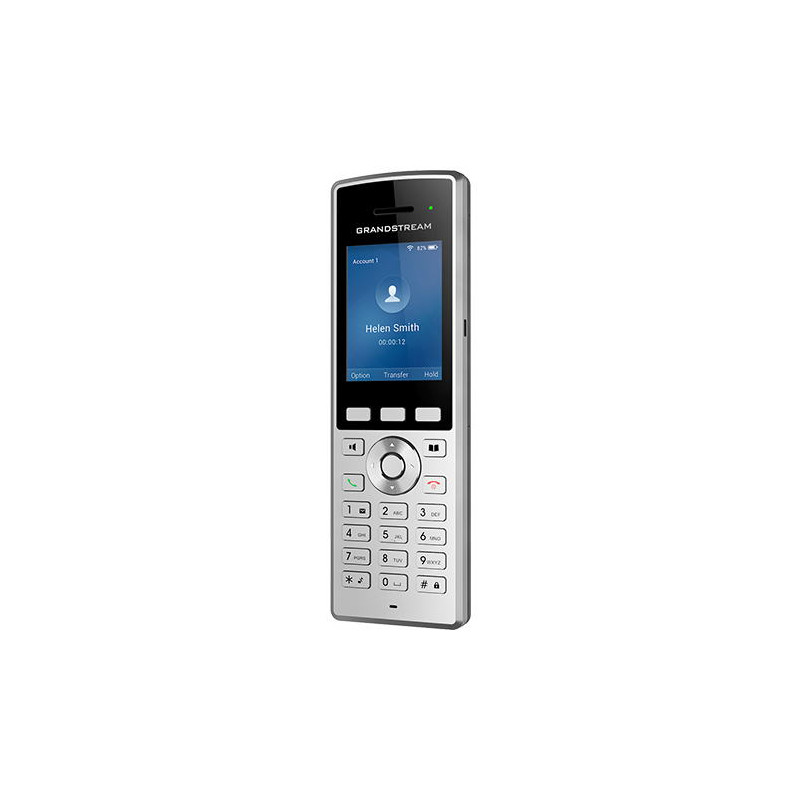 Grandstream WP822 SIP WiFi telefón, 2,4'' bar. displ., 2SIP úč., BT, 3,5 mm jack, Micro USB, Handover