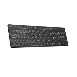 Klávesnica C-TECH KB-201-BL, nízkoprofilová,