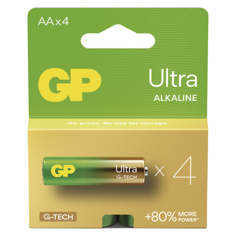GP BATERIE - GP Alkalická batéria ULTRA AA (LR6) - 4ks
