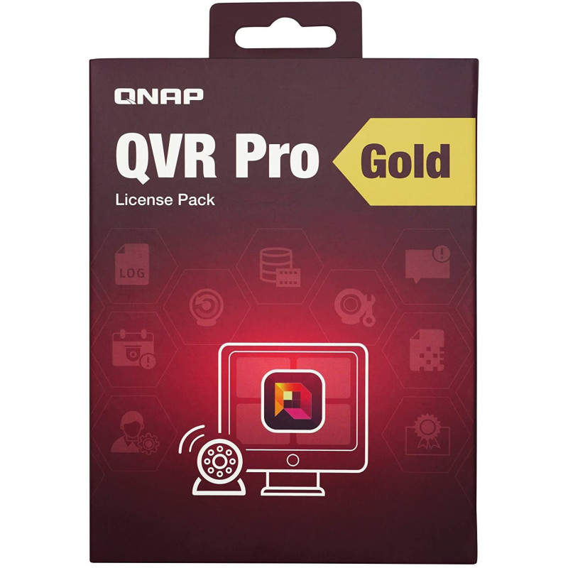 QNAP LIC-SW-QVRPRO-GOLD-EI - QNAP QVR Pro License - 8 ďalších kamier a neobmedzené prehrávanie