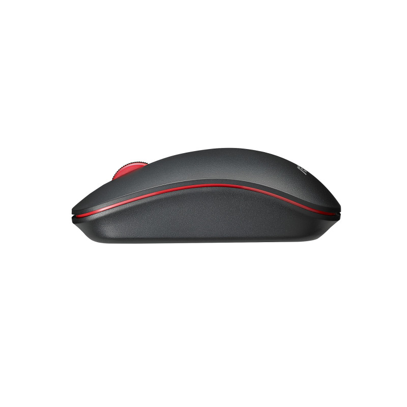 ASUS WT300/Cestovná/Optická/1 600 DPI/Bezdrôtová USB/Čierna-červená