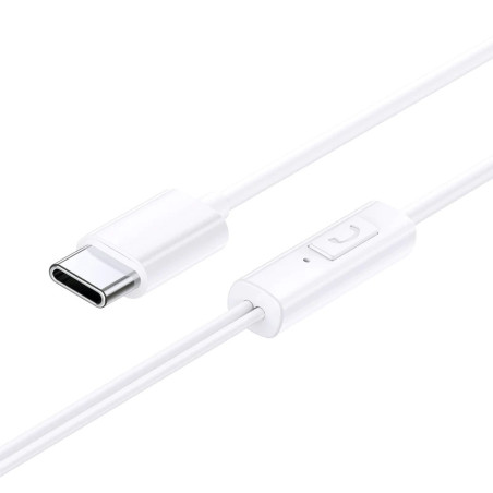 NONAME - Baseus Encok CZ11/USB-C/Drôt/Biela